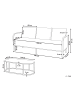 Beliani 2-tlg Gartensofa MONTEFALCO in Weiß/Schwarz