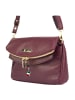 Florence Florence Schultertasche, Clutch Leder rot, bordeaux ca. 24cm breit