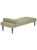 Beliani Chaiselongue MAURIAC in Grün - (W) 74 x (H) 40 x (L) 180 cm symmetrisch
