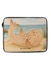 Mr. & Mrs. Panda Laptop Bag Robbe Liegen Design ohne Spruch in Weiß
