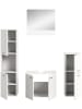 ebuy24 Badmöbelset Boston Weiß 137 x 33 cm