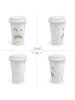 Mr. & Mrs. Panda Coffee To Go Becher Einhorn Regenbogen ohne Spruch in Weiß