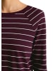Marc O'Polo DENIM Gestreiftes Longsleeve relaxed in Dark Red