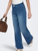 ONLY Jeans mit weitem Bein in Medium Blue Denim