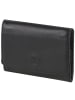 Esquire Logo Geldbörse I Leder 10 cm schwarz
