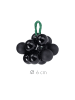 Home&Styling Collection Weihnachtsdeko mit Weihnachtskugeln, 6er-Set in Schwarz, 3 cm