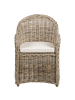 Beliani 4er-Set Sessel SUSUA II in Beige/Naturfarben