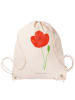 Mr. & Mrs. Panda Sportbeutel Blume Mohnblume ohne Spruch in Creme