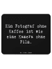 Mr. & Mrs. Panda Mauspad Spruch Fotograf Kaffee mit Spruch in Schwarz