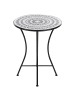 Beliani Gartentisch COMISO in Schwarz/Weiß - (W) 60 x (H) 75 x (L) 60 cm
