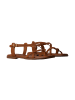 Oh! my Sandals Flache Ledersandalen Braun