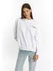 myMo Sweatshirt Mit Applikation in Weiss