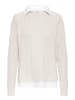 Oxmo Strickpullover OXFSANVI PU 1 in Beige