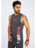 Leif Nelson Herren Gym-Stringer Herren Gym-Stringer LN-8283 in anthrazit-rot