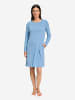 Hanro Nachthemd Natural Elegance in bluebird melange