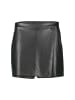 Zero  Skorts in Lederoptik in Black Beauty