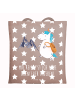 Mr. & Mrs. Panda Beuteltasche Einhorn Bergsteiger mit Spruch in Braun Pastell