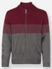 WITT WEIDEN Strickjacke in anthrazit-dunkelrot
