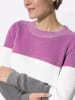 WITT WEIDEN Rundhals-Pullover in orchidee-ecru-gemustert