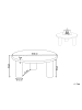 Beliani Couchtisch ITASCA in Weiß - (W) 80 x (H) 35 x (L) 80 cm