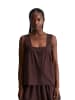 Marc O'Polo DENIM Broderie-Anglaise-Top regular in Burnt Aubergine