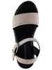 Tamaris Sandalen in Beige/Schwarz