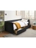 Beliani Einzelbett MARRAY in Schwarz - (W) 98 x (H) 70 x (L) 214 cm