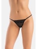 Teyli Damen Tanga mit floraler Spitze Erori in schwarz