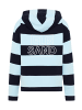 ELBSAND Hoodie Eydis in Wave Blue + Coldwater STRIPE
