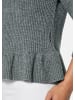 MADELEINE Pullover mit Schößchen in grau / melange