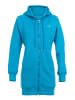 Winshape Lange, kuschelige Hoodie-Jacke mit 2-Wege-Zipper J006 in sky blue