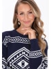IZIA Women Sweater in navy