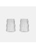 ZOHA Glas Stripe Wave Getränkebecher 2er Set Cocktail- 540 ml in Transparent