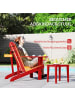 Outsunny Adirondack-Gartenstuhl 72L x 94B x 83H cm Rot