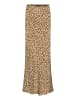 Betty Barclay Satinrock mit Leoprint in Beige/Khaki