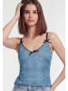 myMo Women Top in blue black