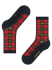 Burlington Socken X-Mas Tartan in Black