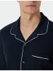 Schiesser Pyjama kurz für Herren in dunkel-blau