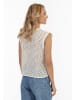 IZIA Damen Strickpullunder in Wollweiss