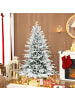 HOMCOM Weihnachtsbaum-93L x 93B x 150H cm-Grün+Weiß