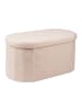 relaxdays Sitzbank in Beige - (B)76 x (H)38 x (T)38 cm