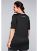 sheego Funktionslongshirt in schwarz