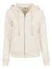 Urban Classics Zip-Kapuzenpullover in whitesand