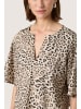 Soaked in Luxury Kurzarm-Bluse SLJalina Gerade Passform in Leopard Print