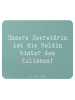 Mr. & Mrs. Panda Mouse Pad Spruch Sekretärin Heldin mit Spruch in Meeresbrise