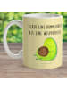 Mr. & Mrs. Panda Camping Tasse Avocado Pfeifen mit Spruch in Gelb Pastell