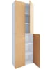 VCM  XL Holz Großer Schuhschrank Schuhkommode Lona 6 in Weiß / Buche