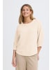 Fransa Strickpullover halbarm FRSINJA Loose fit in Whisper White