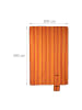relaxdays Picknickdecke "Streifen" in Orange/ Rot - 200 x 300 cm
