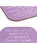 Mr. & Mrs. Panda Coaster Spruch 67. Geburtstag mit Spruch in Lavendeltraum